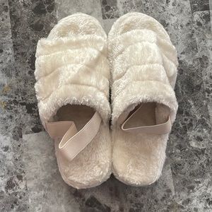 White Fur baby slippers!